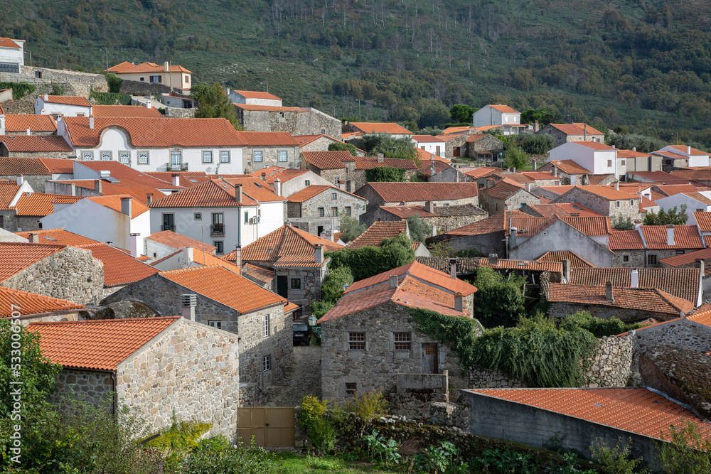 Fototapeta premium Village of Linhares da Beira; Portugal