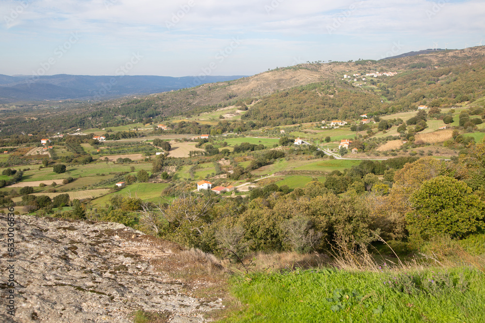 Landscape in Linhares da Beira; Portugal