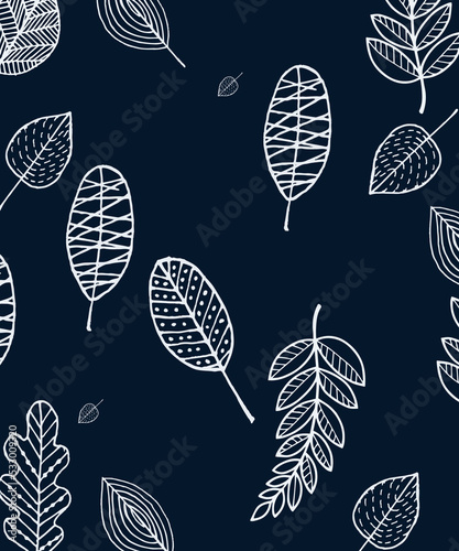 illustration . desktop wallpaper. dark background and leaves