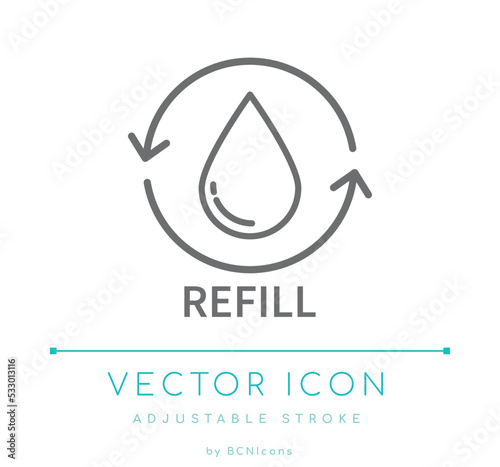 Refill Line Icon