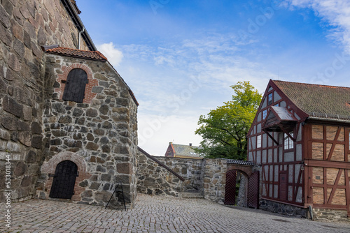 Part og a old castle in Oslo, Akershus Castle,Norway,Scandinavia,Europe