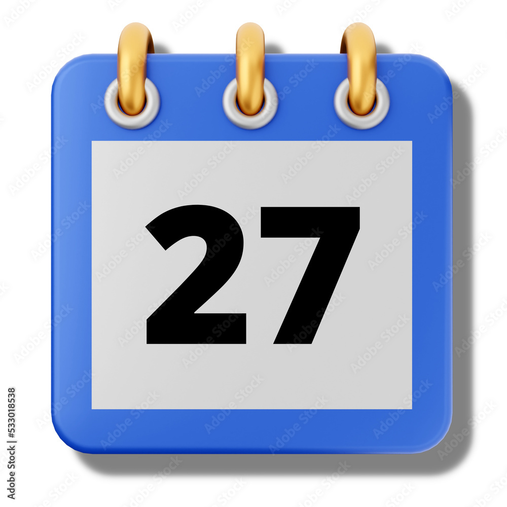 Calendar date 3d icon
Calendar date 3d icon