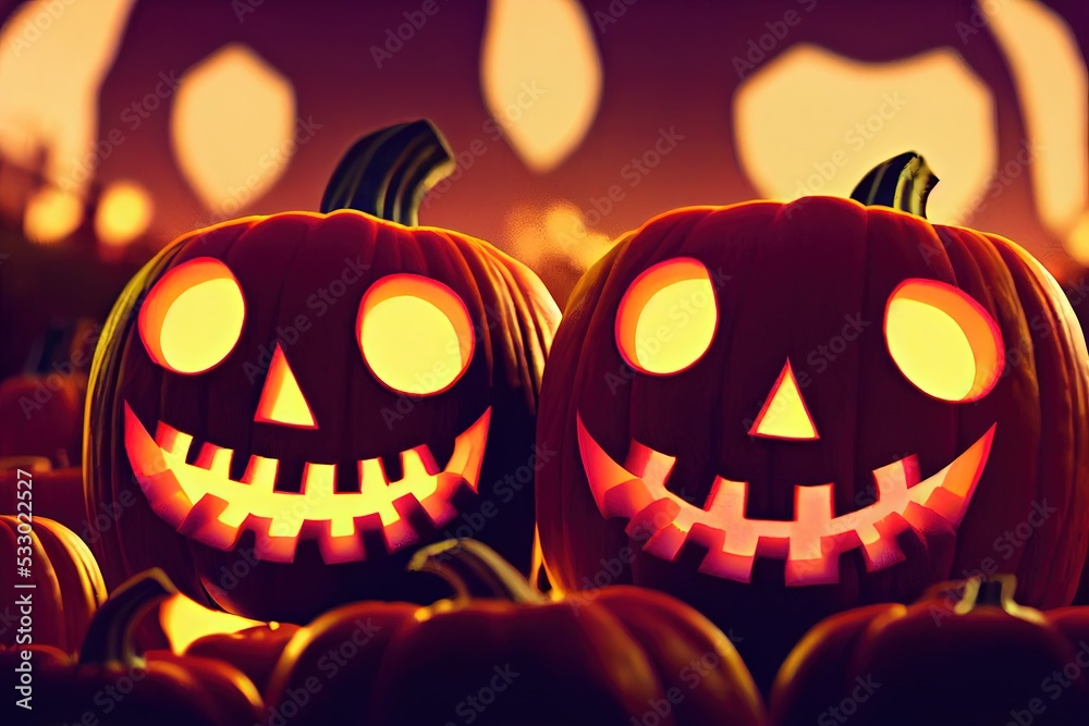 A fund and frightening Jack O Lantern for Halloween A fund and frightening Jack O Lantern for Halloween