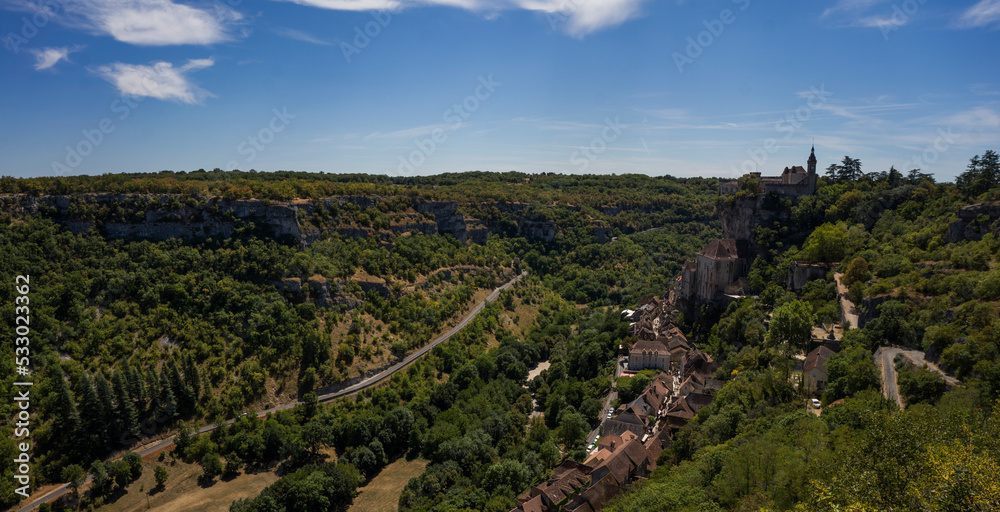 General view of Rocamadour, France