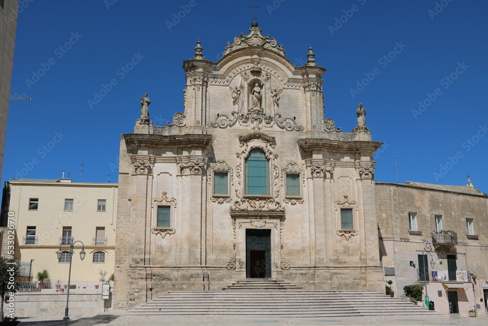 The Church San Francesco d'Assisi in Matera, Italy