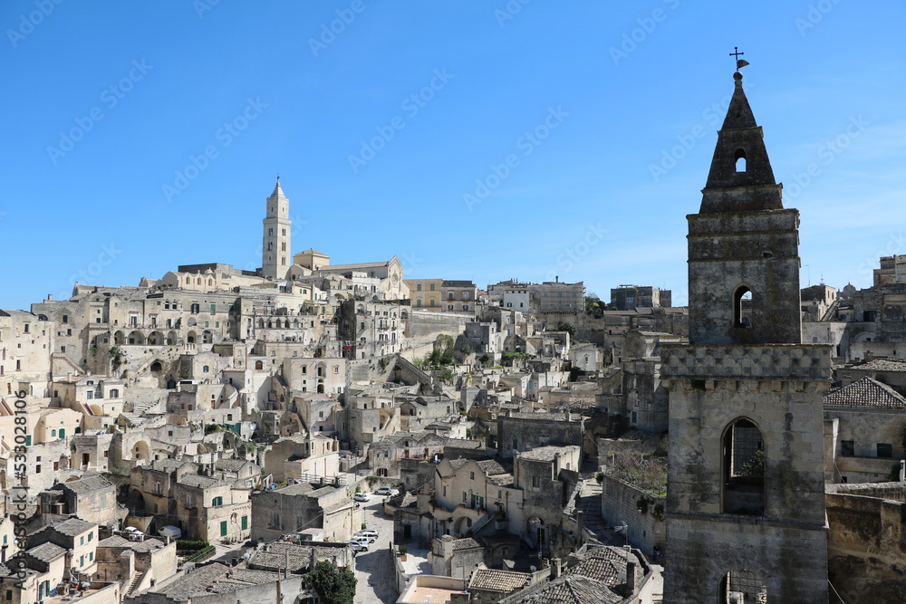 View of Matera in Italy