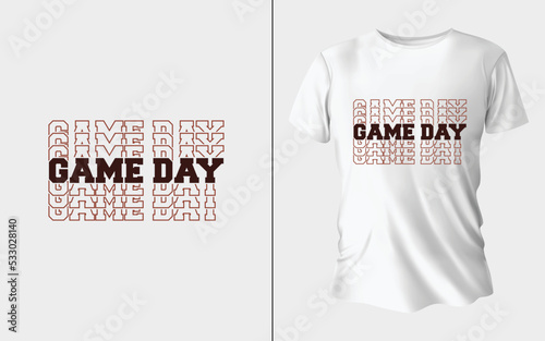 Game Day T shirt Vector Design