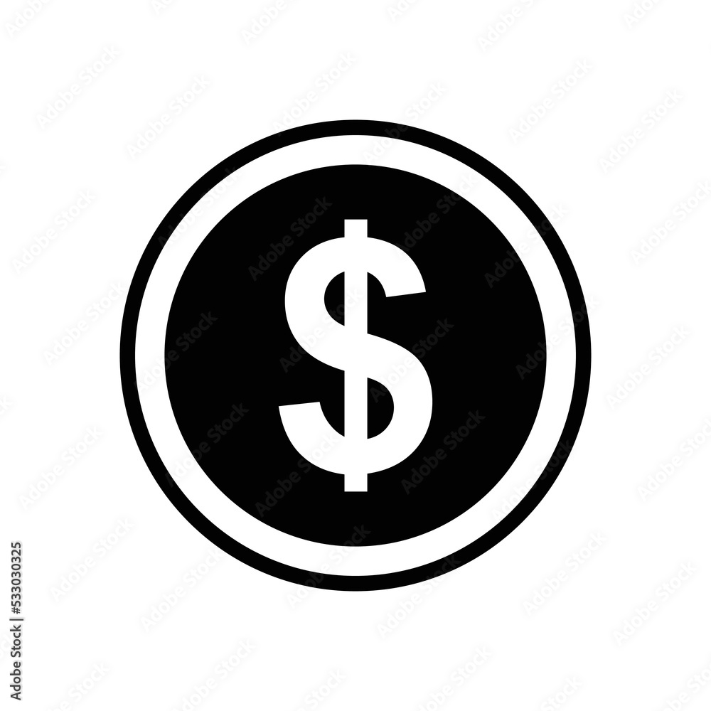 money coin icon vector design simple and clean money coin icon vector design simple and clean