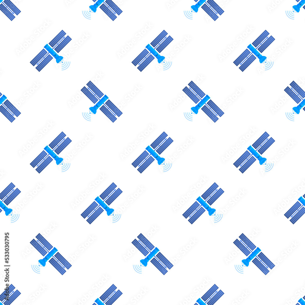 The satellite pattern. Artificial satellites orbiting the planet Earth, GPS. stock illustration. The satellite pattern. Artificial satellites orbiting the planet Earth, GPS. stock illustration.