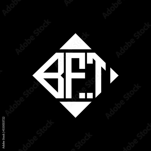 BFT letter logo creative design. BFT unique design.
 photo