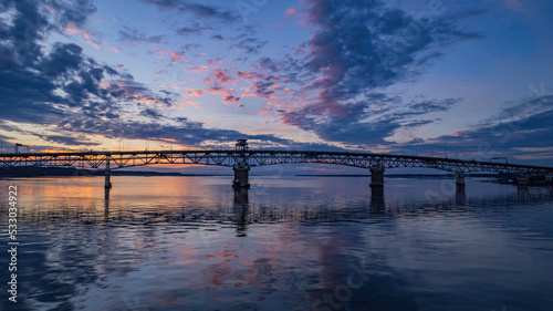 Coleman Bridge at Sunset