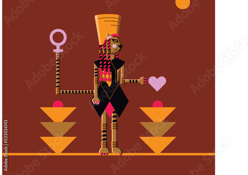 Lioness, female character, humanization, person