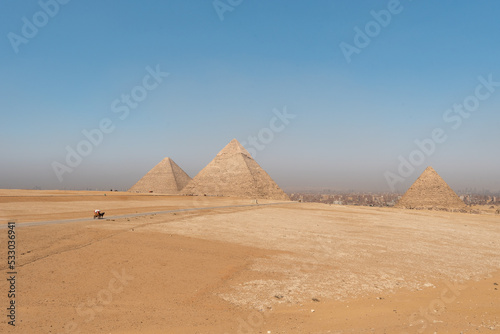 Egyptian pyramids in Giza