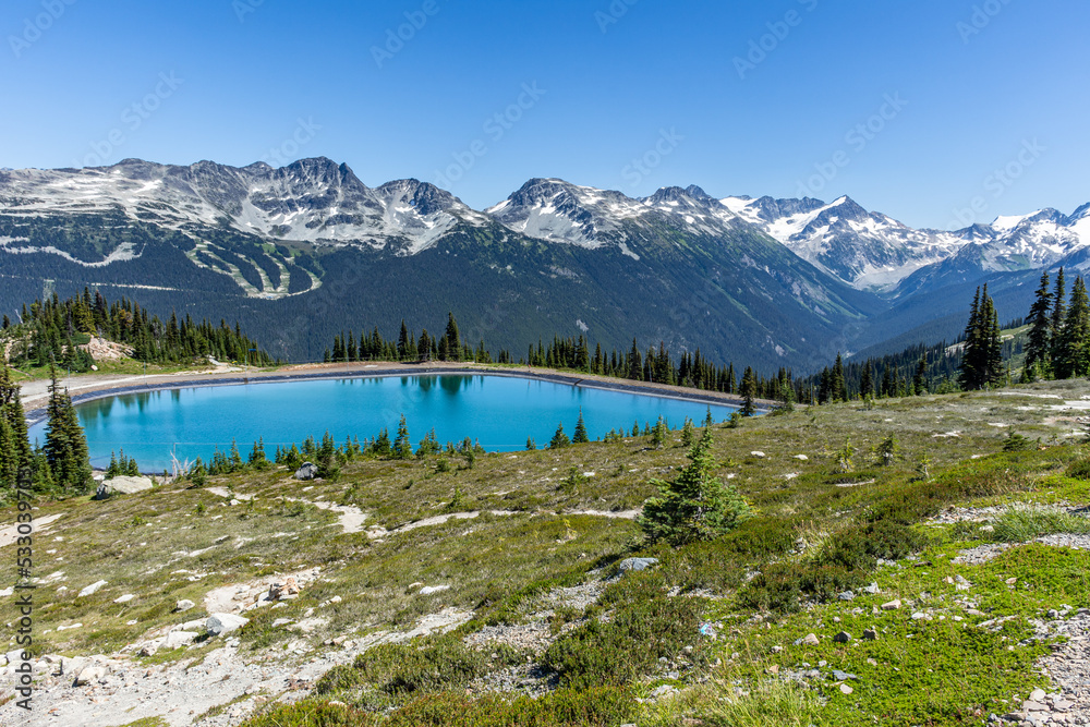 Lake on Whistler mountain, British Columbia, Canada