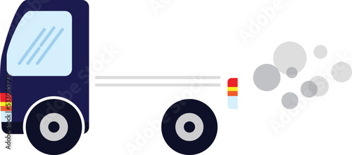 Delivery truck. Product goods shipping transport. Free service truck.
