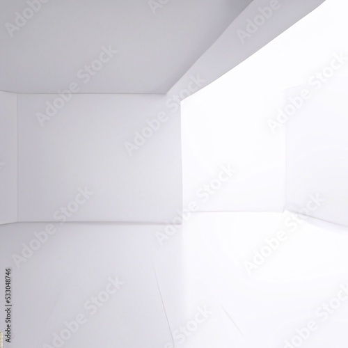 white room with light 