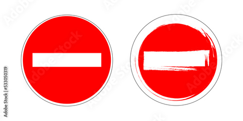 Einfahrt verboten Schild.