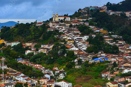 A hilly outlying district of World Heritage-listed Ouro Preto town, Minas Gerais state, Brazil © Pedro