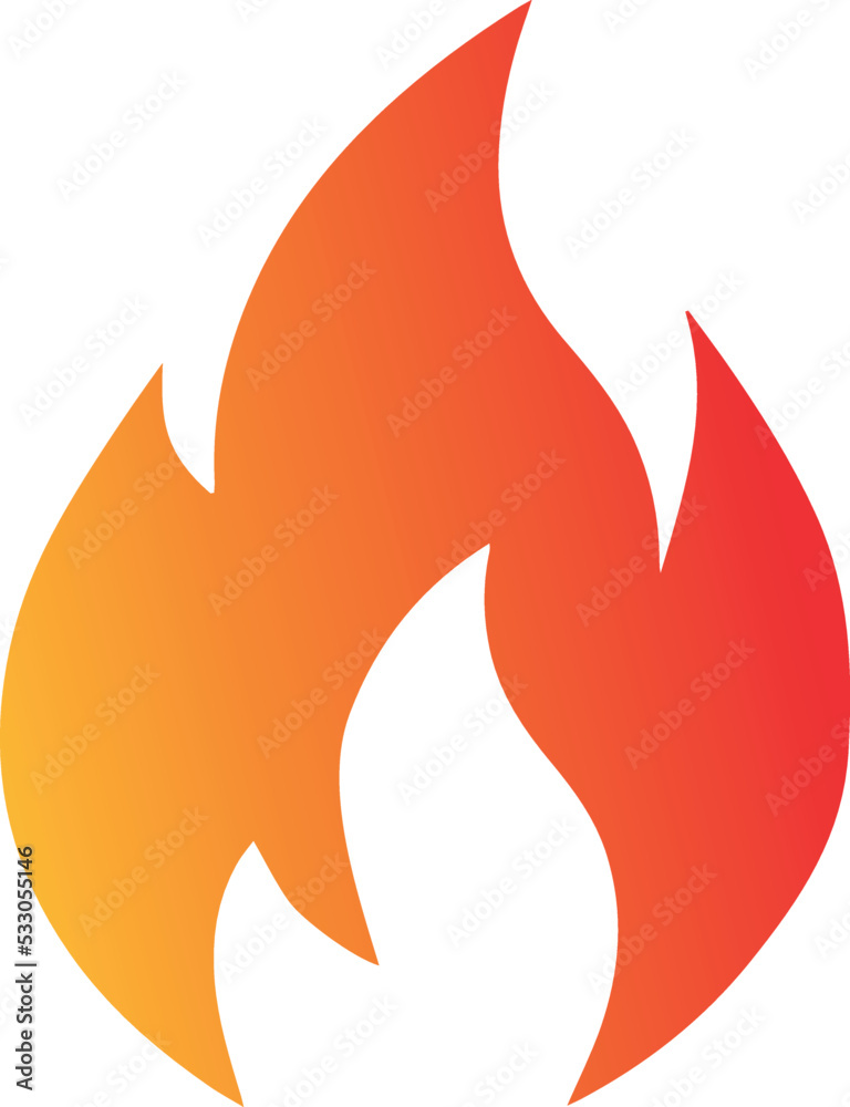 illustration of a red fire illustration of a red fire