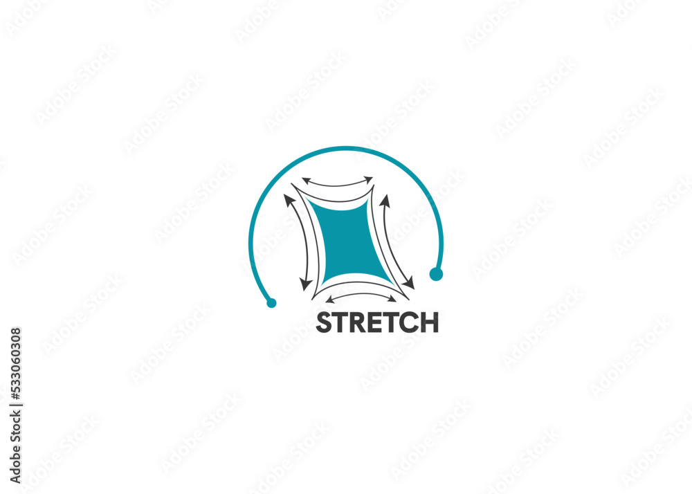 Stretch icon vector design mattress protector icon
