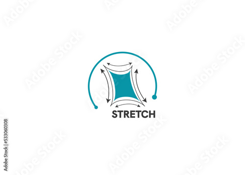 Stretch icon vector design mattress protector icon