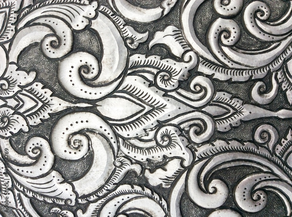 The art and pattern of carving silverware. The art and pattern of carving silverware.