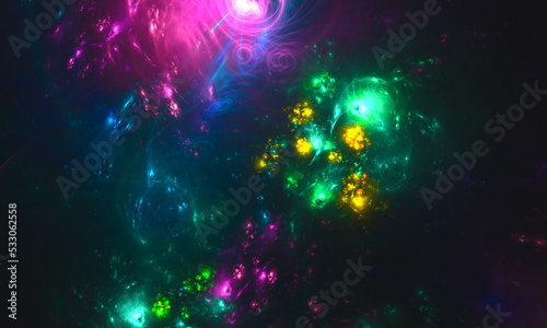 a picture of an abstract space background © Faried