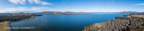 Aerial panoramic view of Lake Hume photo