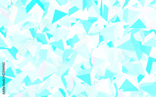 Light Blue, Green vector texture with triangular style.