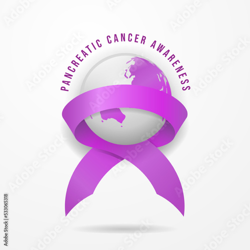 World pancreatic cancer day banner design. - Vector.