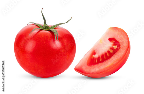 Fresh tomato isolated on transparent png