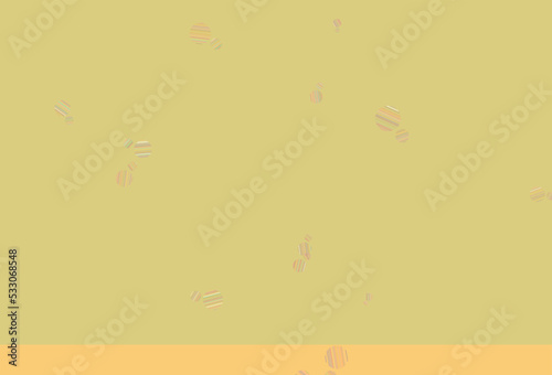 Light Green, Red vector pattern with spheres.