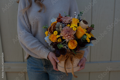 Fotografie Hat Box Flowers