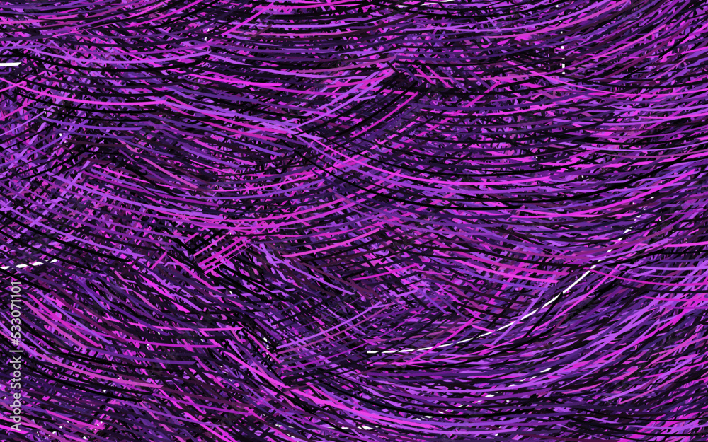 Fototapeta premium Light Purple vector background with bent lines.