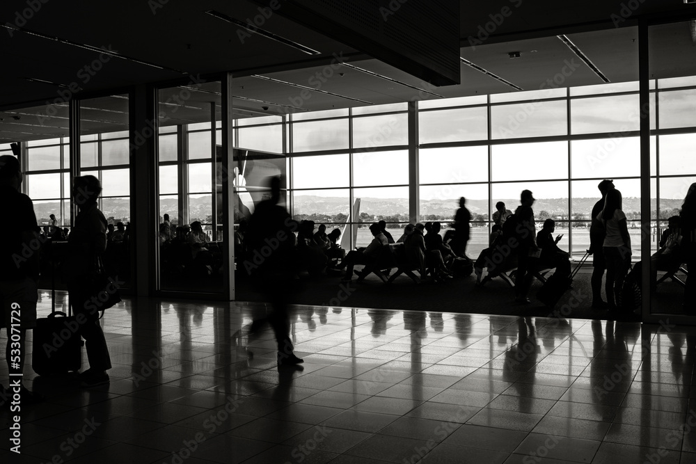 Airport passenger depature lounge