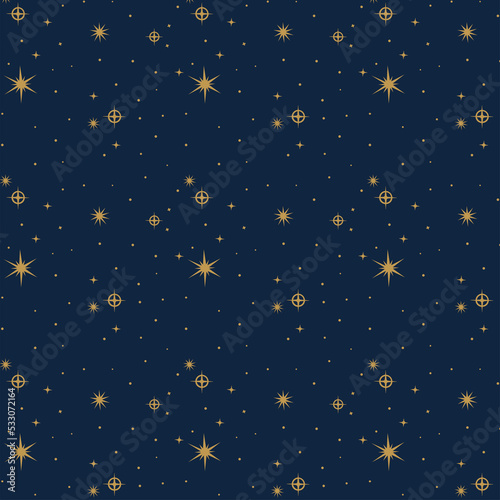 pattern made from star shape suitable for card, wrapping paper, fabric & wallpaper.