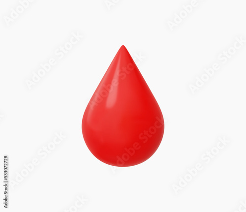 3d Realistic Blood Icon vector illustration.