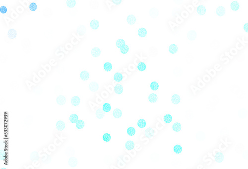 Light Green vector texture with disks. © smaria2015