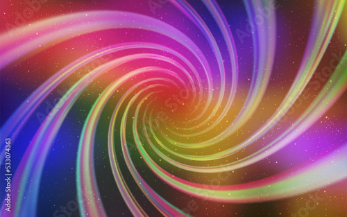 Light Multicolor vector texture with milky way stars.