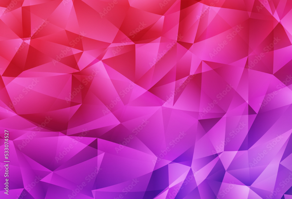 Light Purple, Pink vector triangle mosaic background. Light Purple, Pink vector triangle mosaic background.