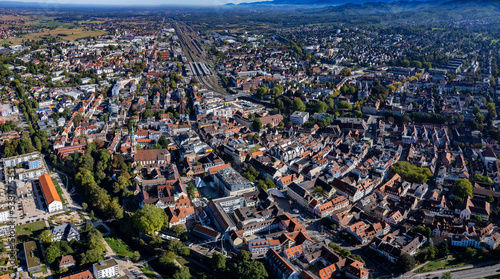 Aerial view of the city Offenburg in Germany © GDMpro S.R.O