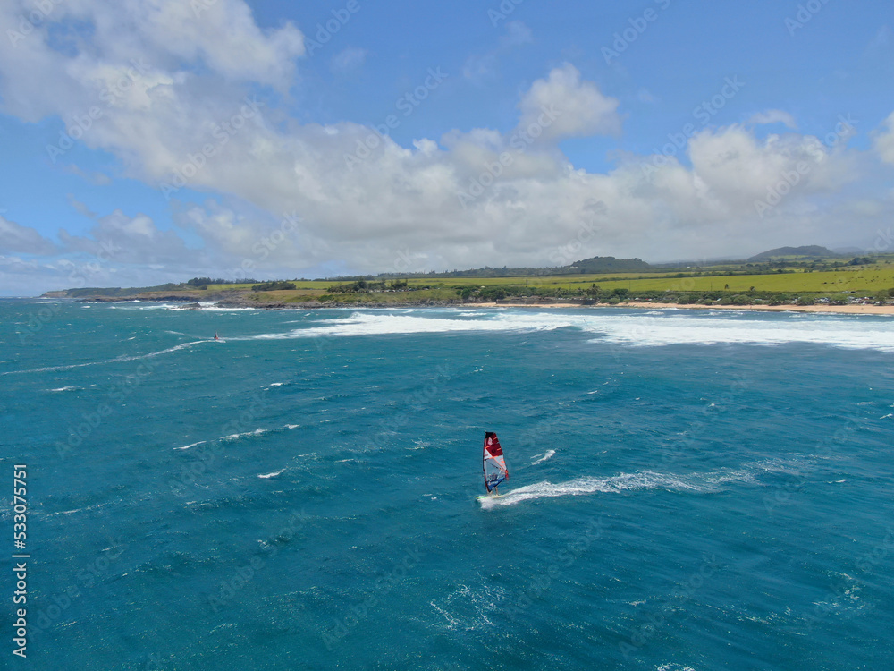 Kite Surfing off the Coast of Maui, Hawaii 5