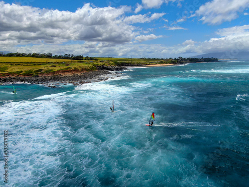 Kite Surfing off the Coast of Maui, Hawaii 7