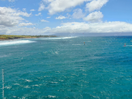 Kite Surfing off the Coast of Maui, Hawaii 6