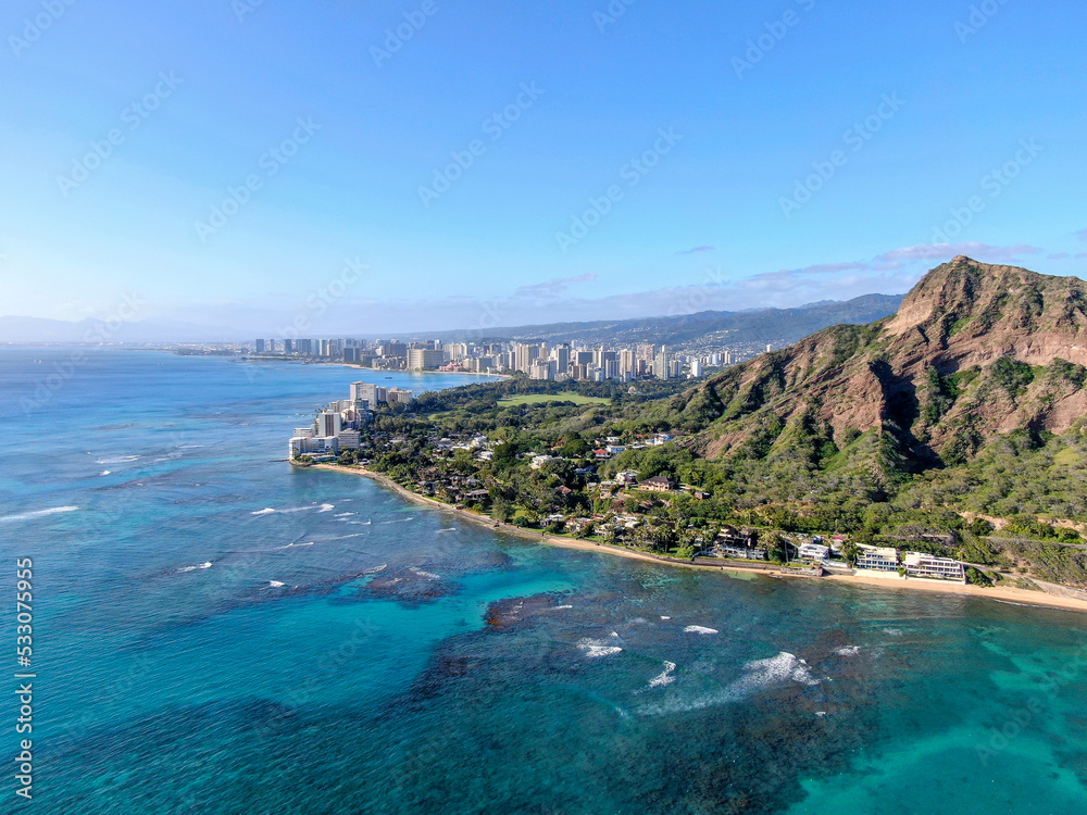 Diamond Head Crater and Downtown Honolulu, Hawaii Diamond Head Crater and Downtown Honolulu, Hawaii