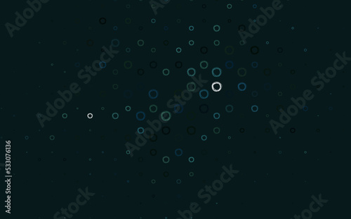 Light Green vector pattern with spheres.