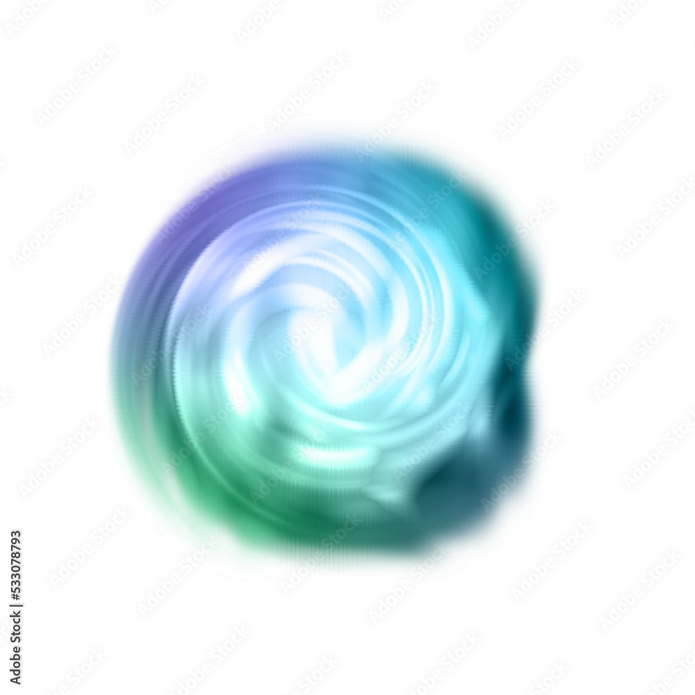 Abstract transparent iridescent swirl element. Abstract transparent iridescent swirl element.