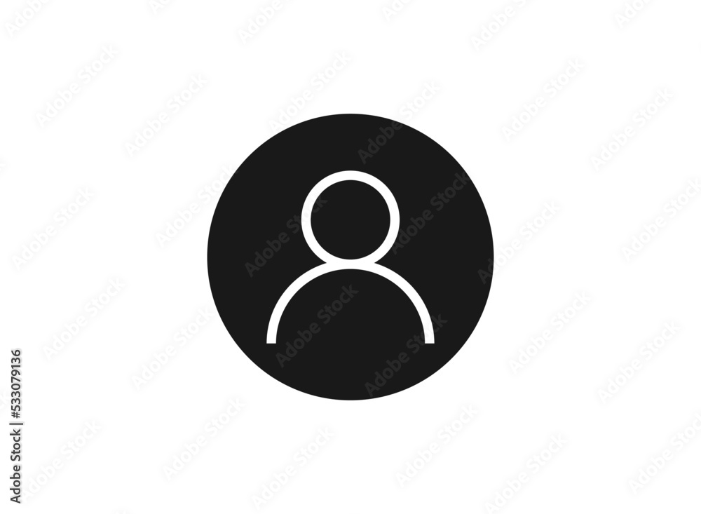 User icon in trendy flat style isolated on white background. User icon in trendy flat style isolated on white background.