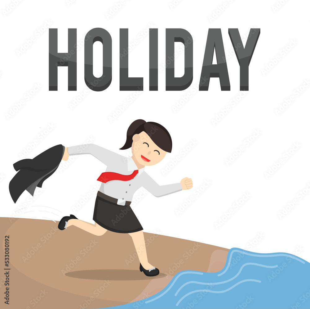 business woman secretary holiday design character on white background business woman secretary holiday design character on white background