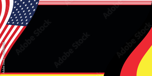 German American day Flag Background. Suitable to use on German American day events.